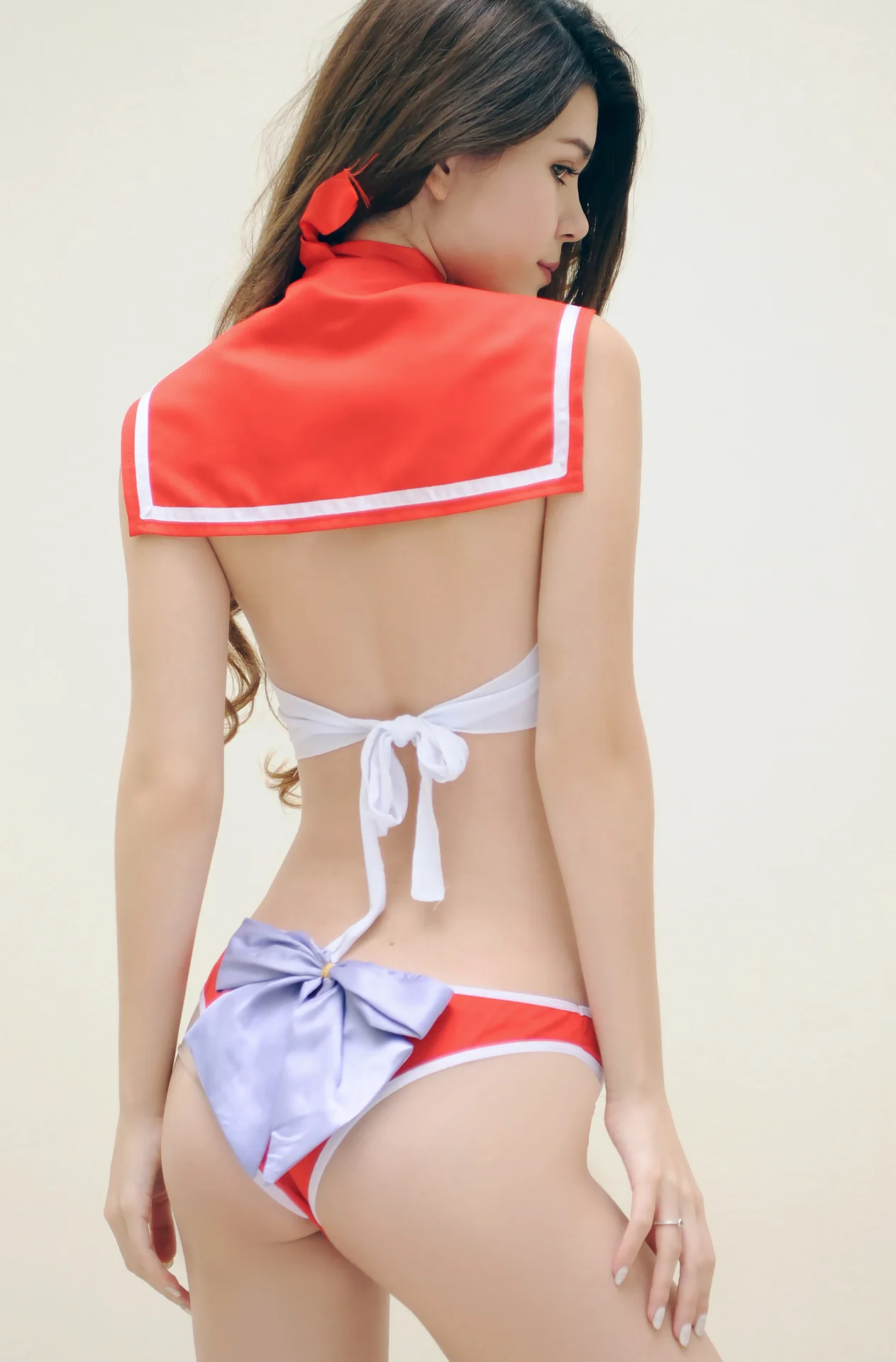 New Sexy Lingerie  Three Point Student Uniform Two  Piece Set   Q529