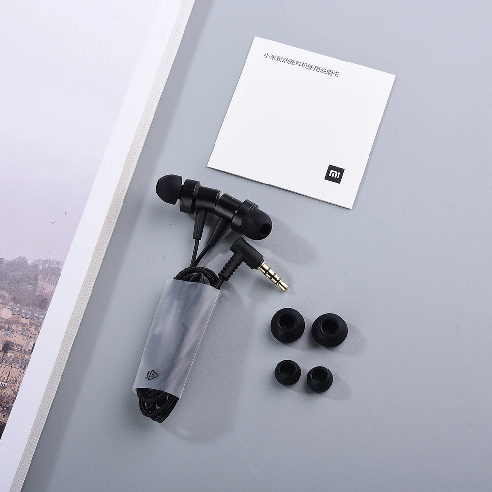 Xiaomi-인이어 유선 컨트롤 피스톤 이어폰, 삼성 샤오미 비보 스마트폰용 마이크가 있는 3.5mm 베이스 스포츠 헤드셋