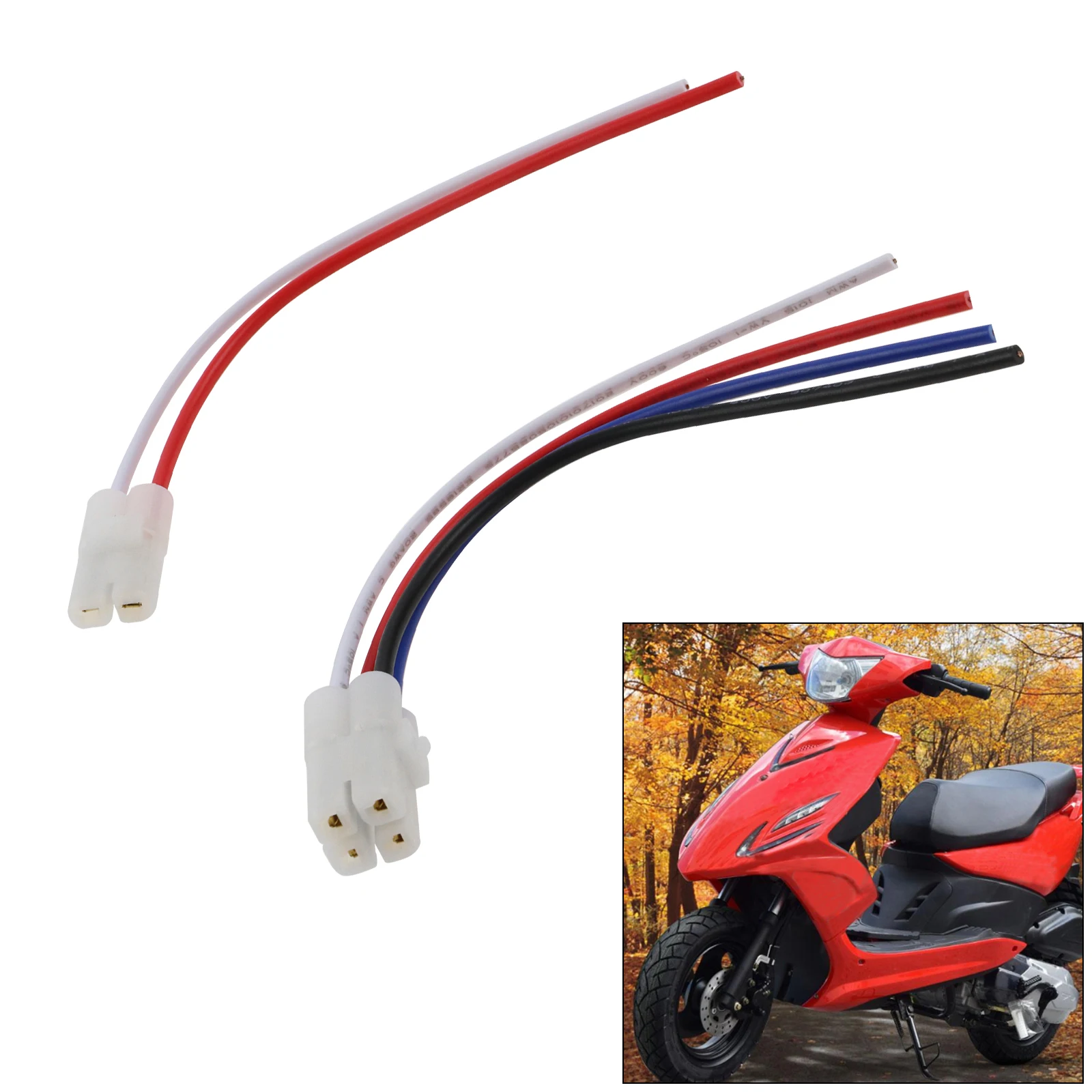 Motorcycle Electric Cable Wire Harness Plug Ignition Coil CDI For GY6 50cc 70cc 110cc 125cc 150cc ZJ125 Scooter ATV Moped Parts