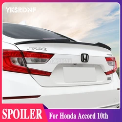 YKSRDNF For Honda Accord 10th Spoiler 2018-2019 Accord Spoiler ABS plastic Material Car Rear Wing Color Rear Spoiler