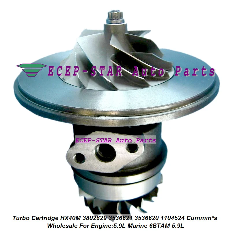 

Turbo Cartridge CHRA Turbocharger Core HX40M 3802829 3536621 3536620 1104524 Turbine For Cummins Marine 6BTAM 5.9L 1995-2006