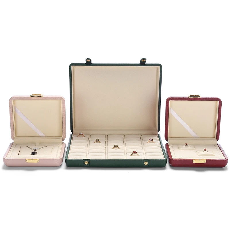 Jewelry Ring Jewelry Box Small Exquisite Ring Box Matching Ring Box Ceremony Pendant Necklace Jewelry Display Box