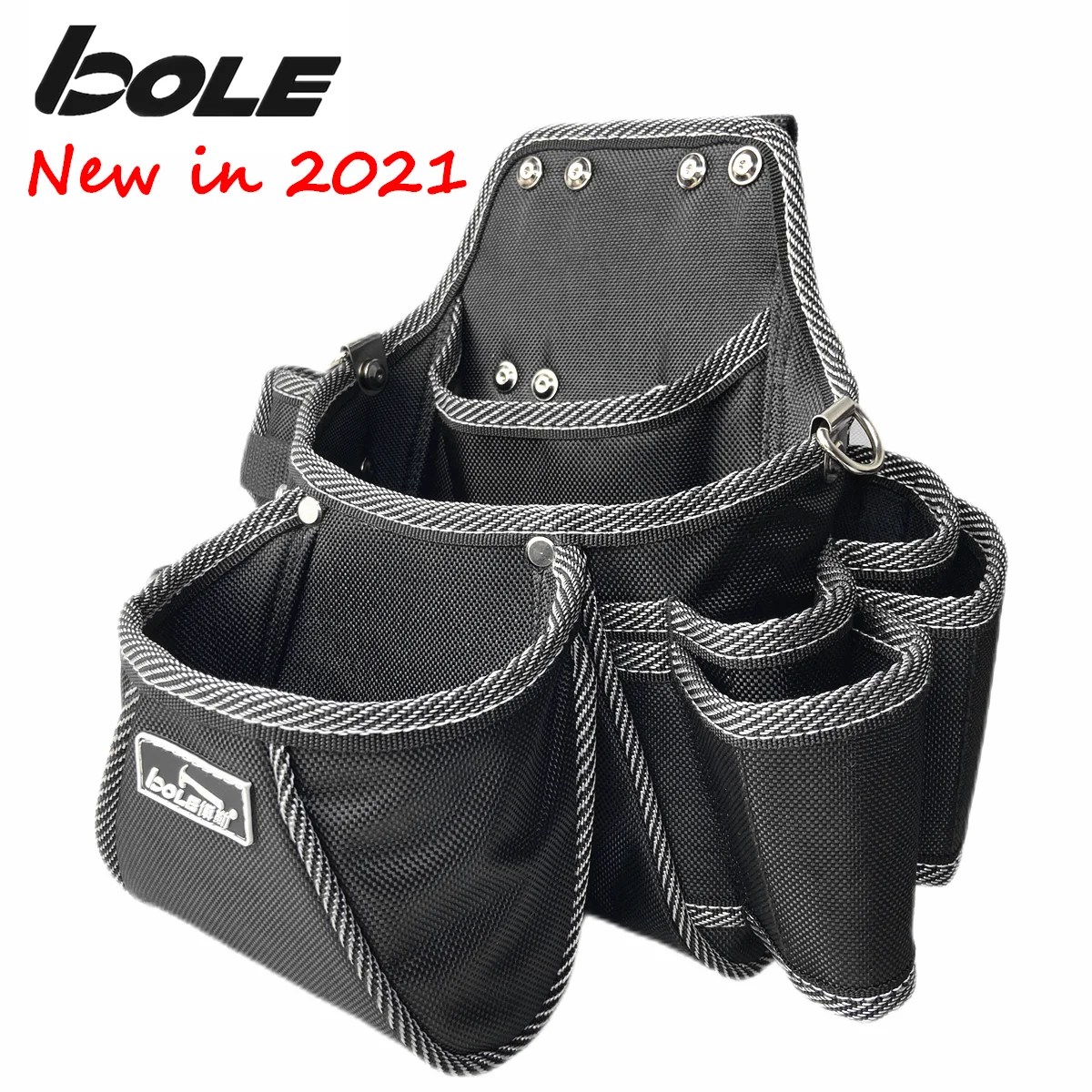 BOLE Multifunctional Large Single-Shoulder Tool Belt Bag Electrician Repair Tool Organizer Large Capacity Multi-Tool Slot