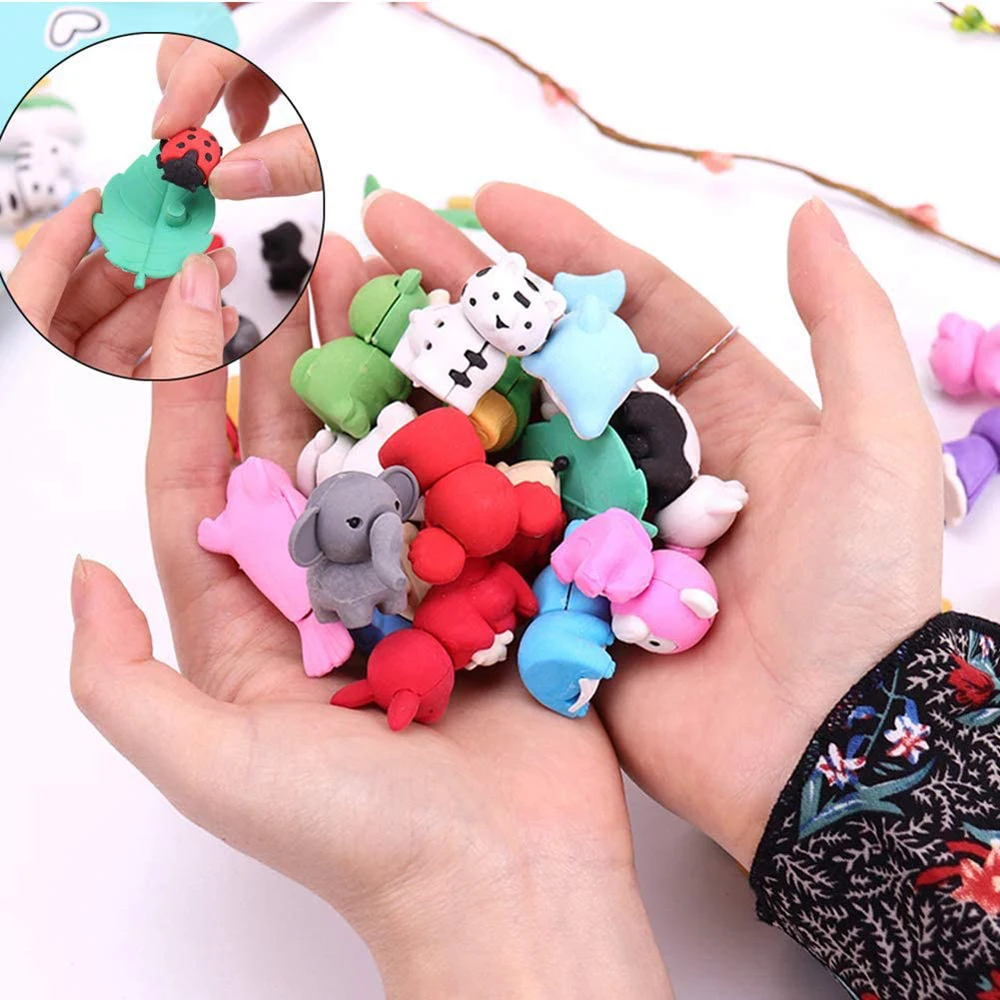 

Favors Children Toy Cartoon Design Removable Assembly Zoo Animal Eraser Pencil Eraser Puzzle Eraser Toys Animal Pencil Erasers