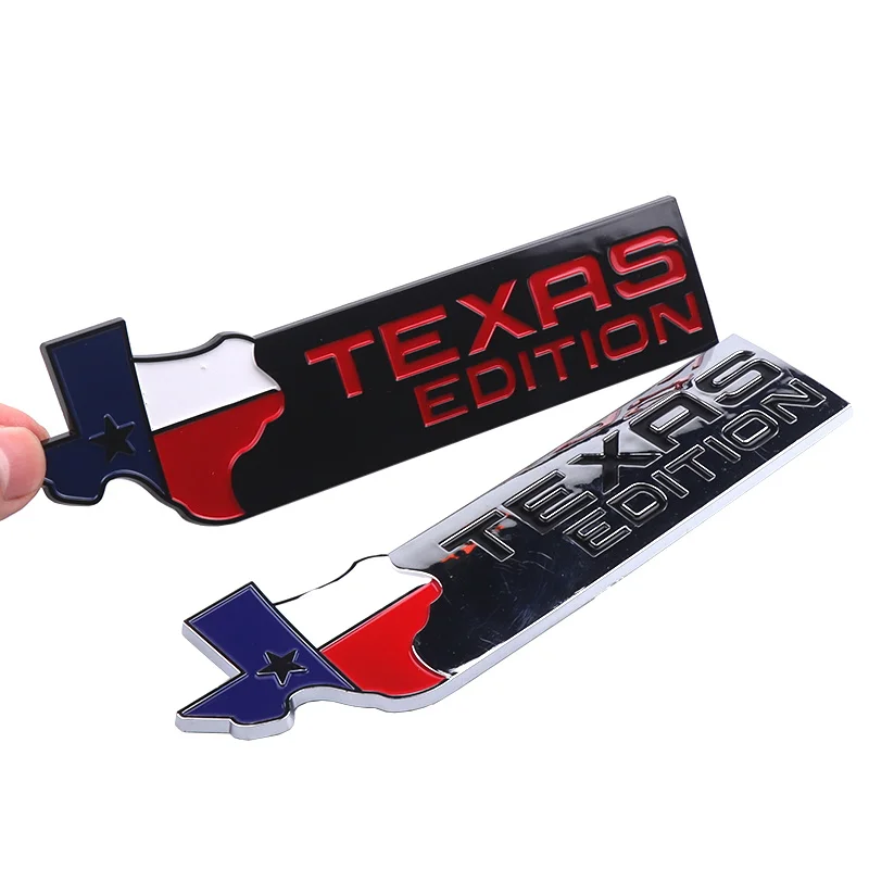 TEXAS EDITION สติ๊กเกอร์โลโก้สำหรับ Dodge รถจี๊ปไครสเลอร์ฝาหน้าฝาหลังกระโปรงรถ Body Emblem รถ-จัดแต่งทรงผม Fender 3D ปุ่มโลหะ