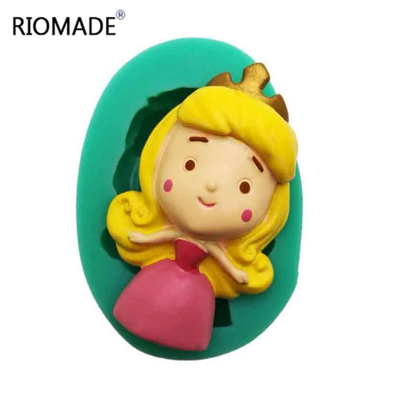 Cartoon Girls Silicone Mold For Fondant Cake Decoration Princess Chocolate Baking Polymer Clay Sugarcraft Silicone Form Tools