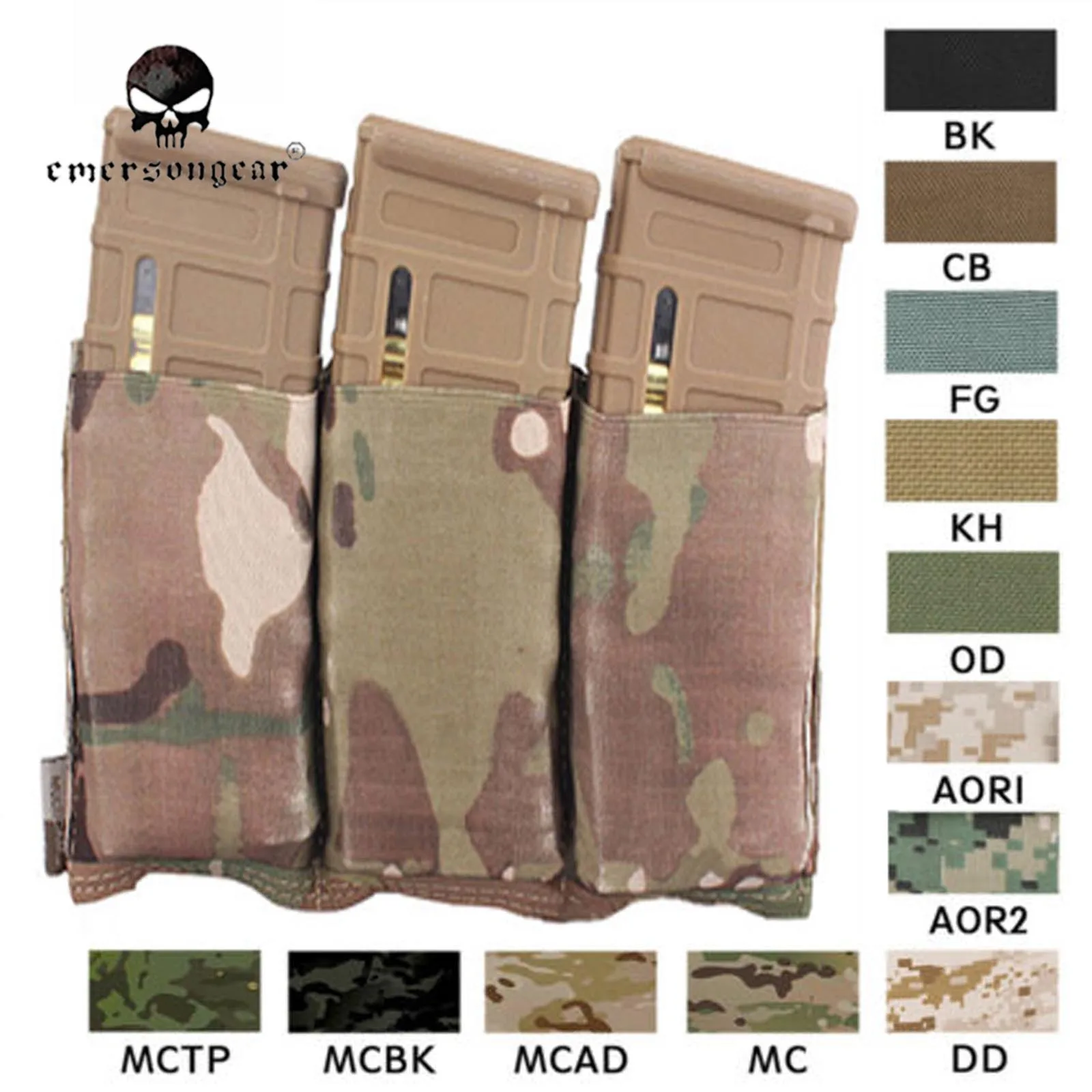 Emersongear airsoft combat magazine pouch fast airsoft triple M4 em2388