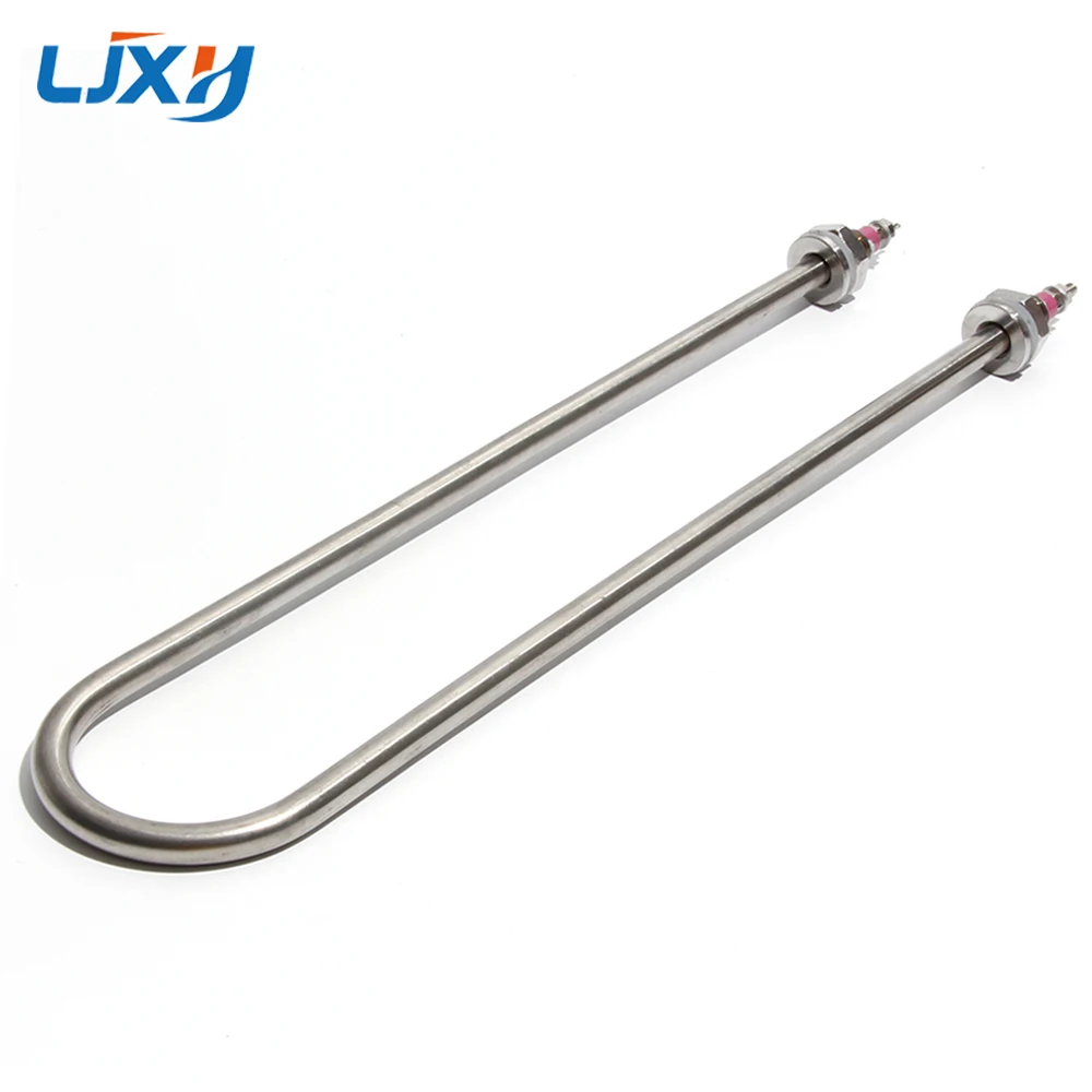 LJXH M16 U Shape Water Heating Tube 230V 2000W Brass Thread 304 Stainless Steel Pipe Water Electric Heater Element