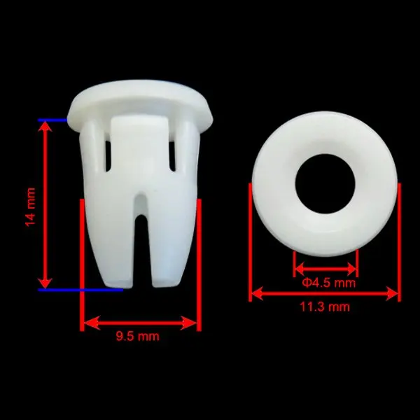 

500x OEM зажимы для люверсов, молдинг сбоку кузова, крепеж для Mercedes Benz 0019887681 W129 W202 W210