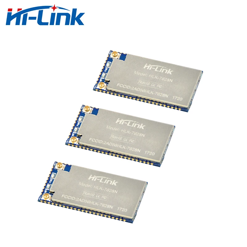 

Free Ship 3pcs Hi-Link Wifi Router module HLK-7628N Openwrt with 2 Antennas 2.4G serial wifi module