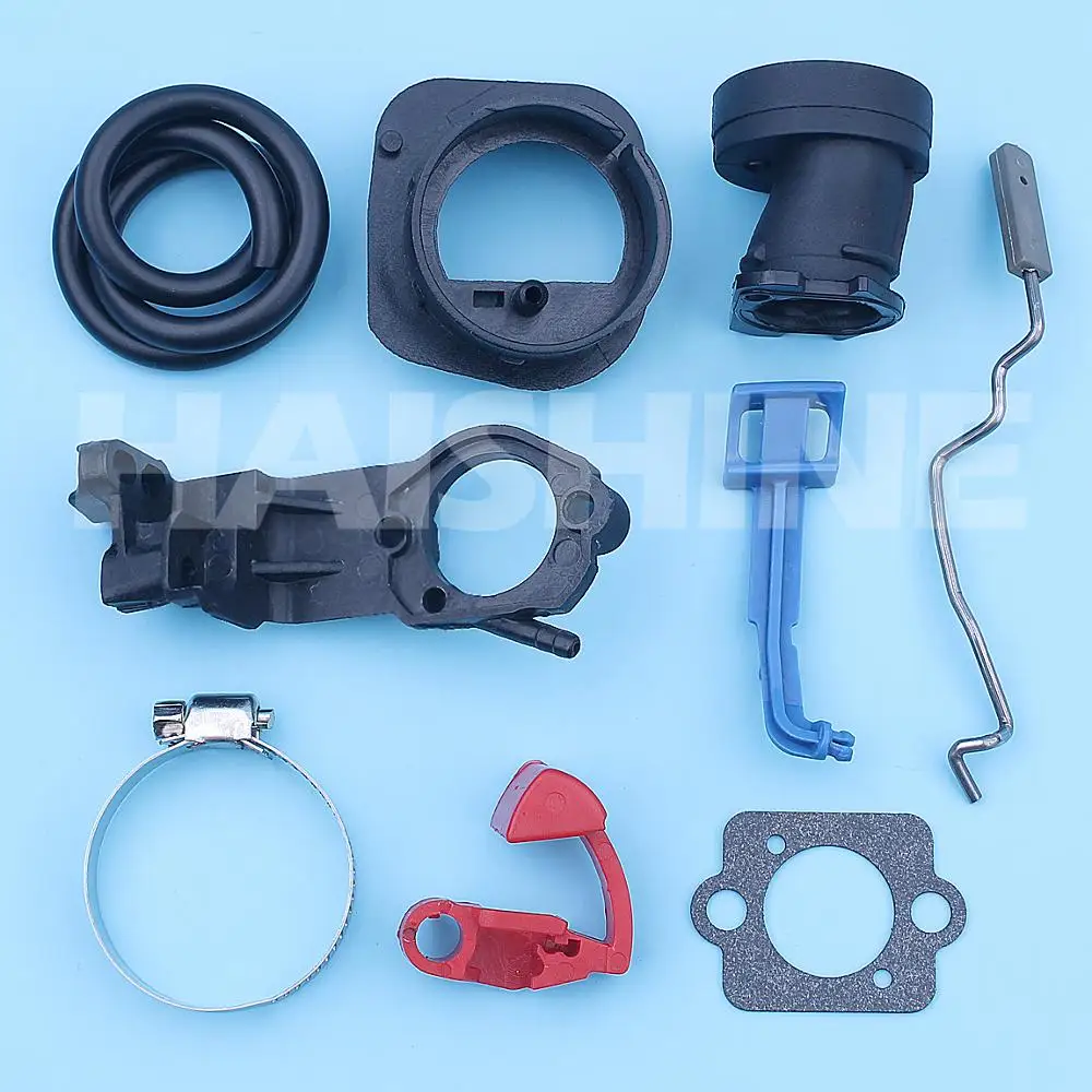 Intake Manifold Adapter Clamp Repair Kit Motosserra Acelerador Rod Controle de Alavanca Carb Junta Husqvarna 340 345 350 346xp 351 353