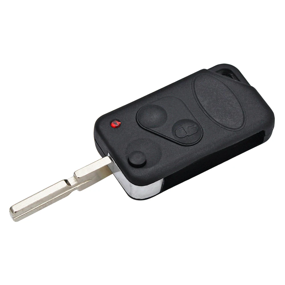 Ecusells Flip Remote Key Shell Case Fob 2 Buttons for Land Rover Range Rover 1996 1997 1998 1999 2000 2001 HU109 uncut blade