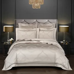 Vintage Jacquard 1000TC Egyptian Cotton Duvet Cover set Super King Family size Bedding set Comforter Cover Fitted sheet 4/7Pcs