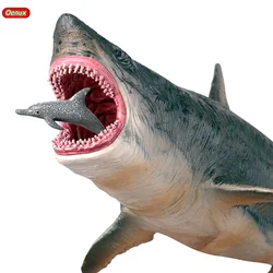 Oenux Savage Marine Sea Life Megalodon Figurka akcji Klasyczne zwierzęta oceaniczne Duży model ryby rekina Kolekcja PVC Zabawka dla dzieci Prezent