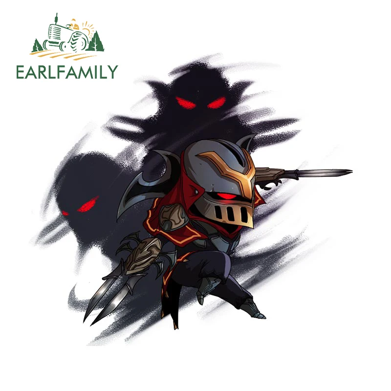 EARLFAMILY-pegatinas a prueba de arañazos para coche, League of Legends creativos para accesorios de decoración, Zed, el maestro de las sombras, 13cm x 11,6 cm