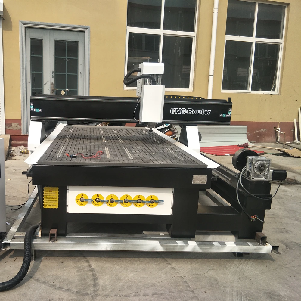 1325 size DSP A11 Mach 3 Control system 4axis CNC Carving Wood Rotary Machine with CNC Router 200mm Rotating Axis