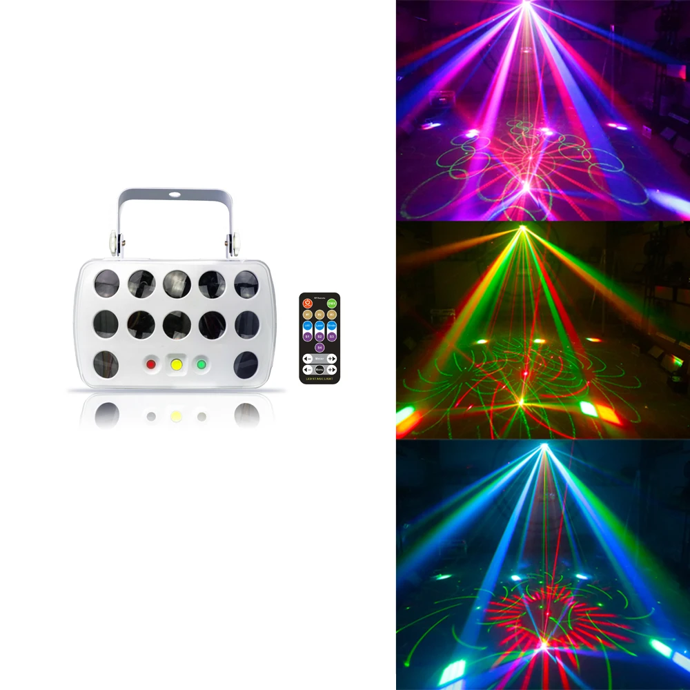 led disco buttery stage light DMX512 professional projector DJ colorful beam lighting  party wedding laser light