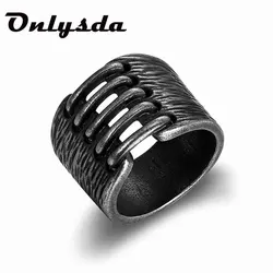 Stainless Steel Viking SimpleRing vintage Hammer retro punk jewelry finger man Love Jewelry Gift Wholesale Male Anel OSR291