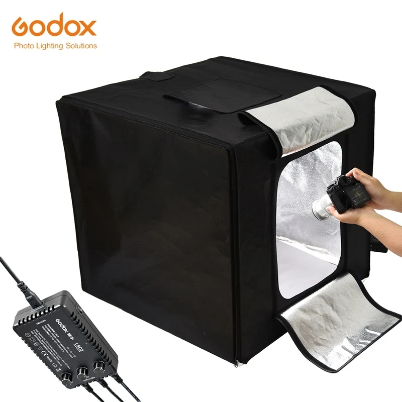 Godox 80*80*80cm LST80 60W 3PCS Mini LED Photography Studio Shooting Tent Softbox 13500~14500 Lumen CRI 96+ with Carry Bag