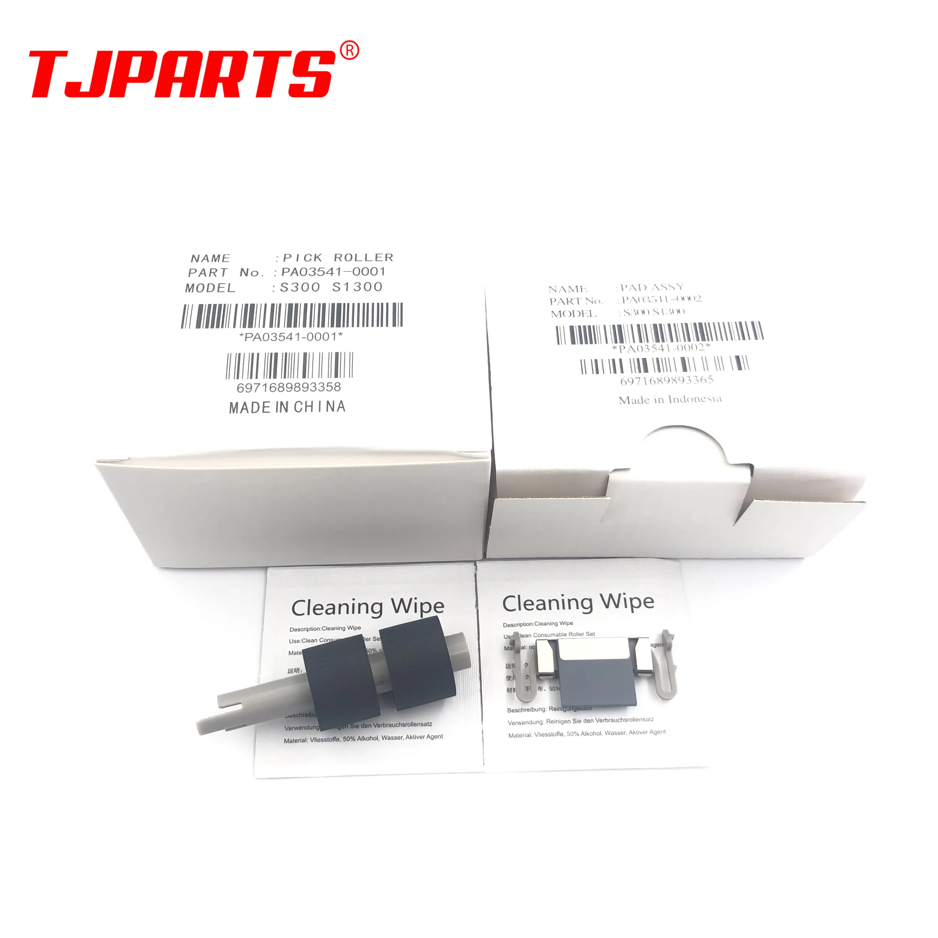 5 X PA03541-0001 PA03541-0002 Consumable Pick Roller Pickup Separation Pad Assembly for Fujitsu ScanSnap S300 S300M S1300 S1300i