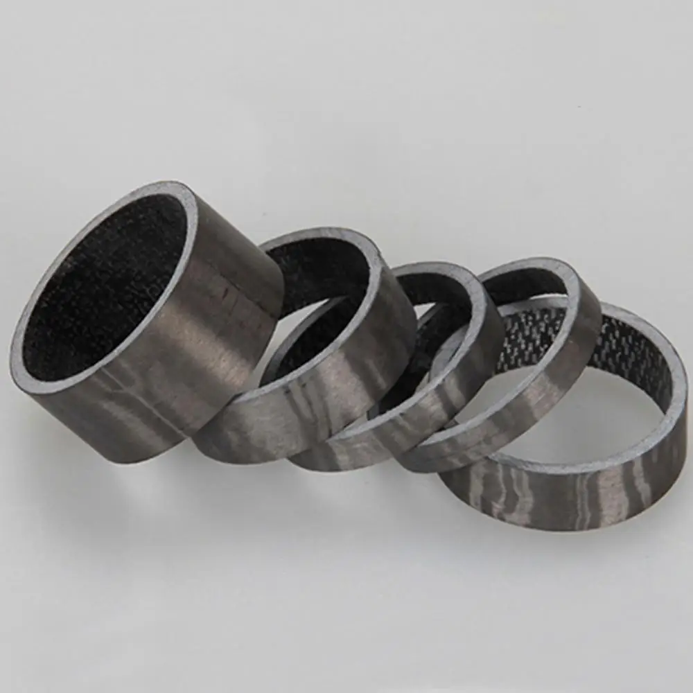 

5pc/set MTB Road Bike Bicycle Headset Stem Carbon Fiber Washe Stem Front Fork Adjustment Spacer 28.6mm Outer diameter