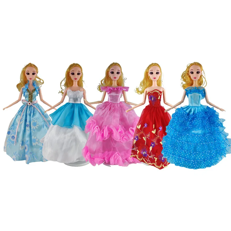 Neueste Barbie Prinzessin Mode Kleidung Hochzeit Prinzessin oder Party Kleid Für 30CM 11Inch Barbie Puppe Beste Geschenk Tos für Mädchen