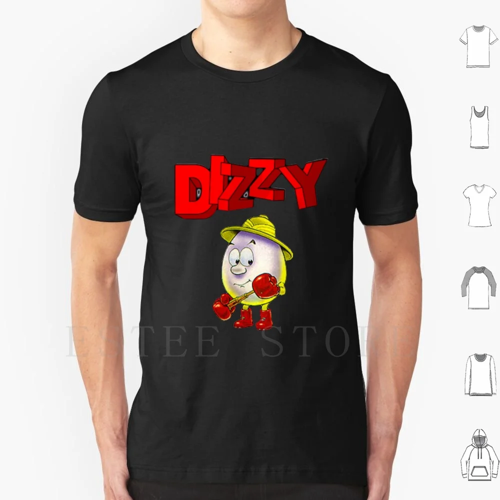 Dizzy Egg Game 80s T Shirt Print Cotton Computer Dizzy Retro Game Commodore Pixel Video Geek Spectrum Egg Zx 8 Bit Amiga #1