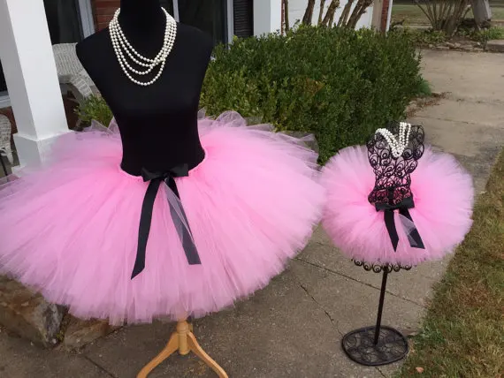 Pink Tutu Skirt Mommy and Me Maternity Tutus Bridal Party Customized Underskirts Pettiskirts Baby Girls Women Costume Skirts