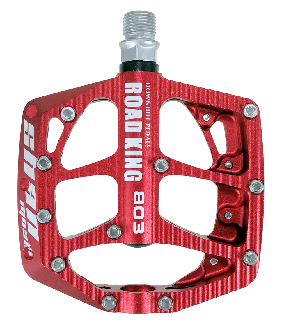 Mountain Bike Sealed Pedals Anodizing CNC Aluminum Body for MTB Road Bicycle 3 Bearing Non-Slip Flat Foot Pedal Part
