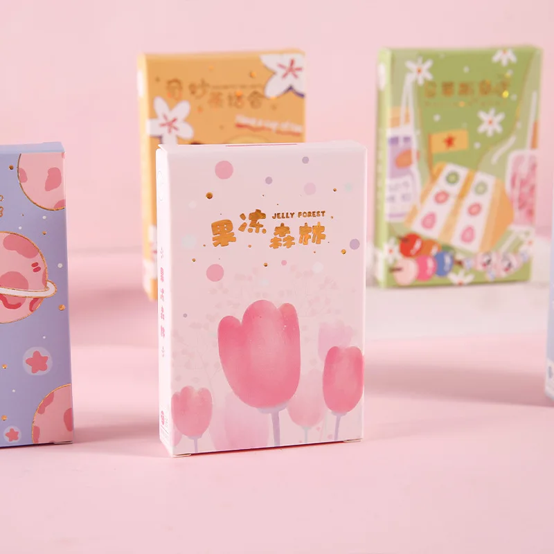 Tarjeta Lomo de la serie de cuento de hadas de dulces sueños, Mini postal Kawaii, tarjetas de mensaje de bendición de estilo japonés, 27 piezas por