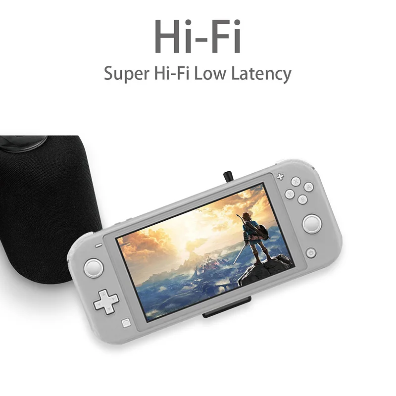 GuliKit NS07 Route Air Wireless Bluetooth Adapter Audio USB-C Transmitter with Microphone for the Nintend Switch/Lite PS4 PS5