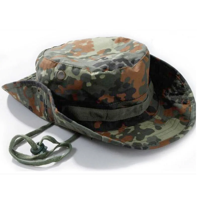 Tactical Boonie Hat USMen Cotton Camo Cap Paintball Airsoft Sniper Bucket Caps Fishing Outdoor Hunting Hiking Hat