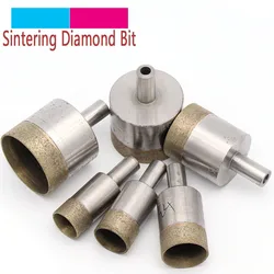 1pc Shank 10mm Sintered Diamond Core Drill Bits 4-45mm Straight Hole Saw Bench Drill for Glass Ceramic Stone Marble Jade Plastic