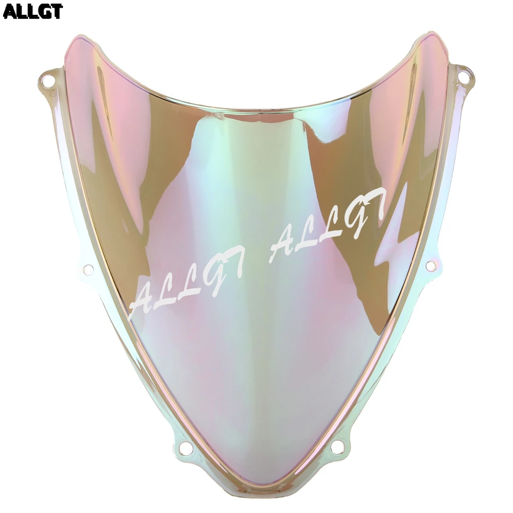 ALLGT Tinted Windscreen Windshield Set For Suzuki GSXR 600 750 2006 2007 06 07 K6 Black Multicolor Transparant