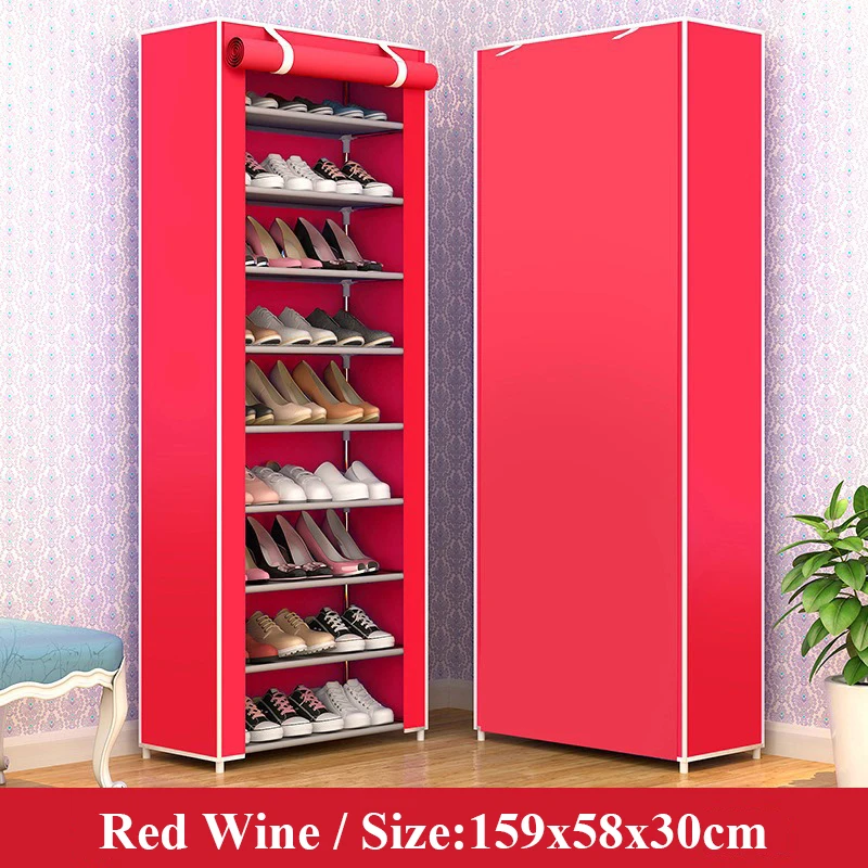 Multiple Layer Shoe Cabinet Nonwoven Fabric Saving Space Shoe Organizer Rack Modern Assemble Shoe Rack for Home Furniture