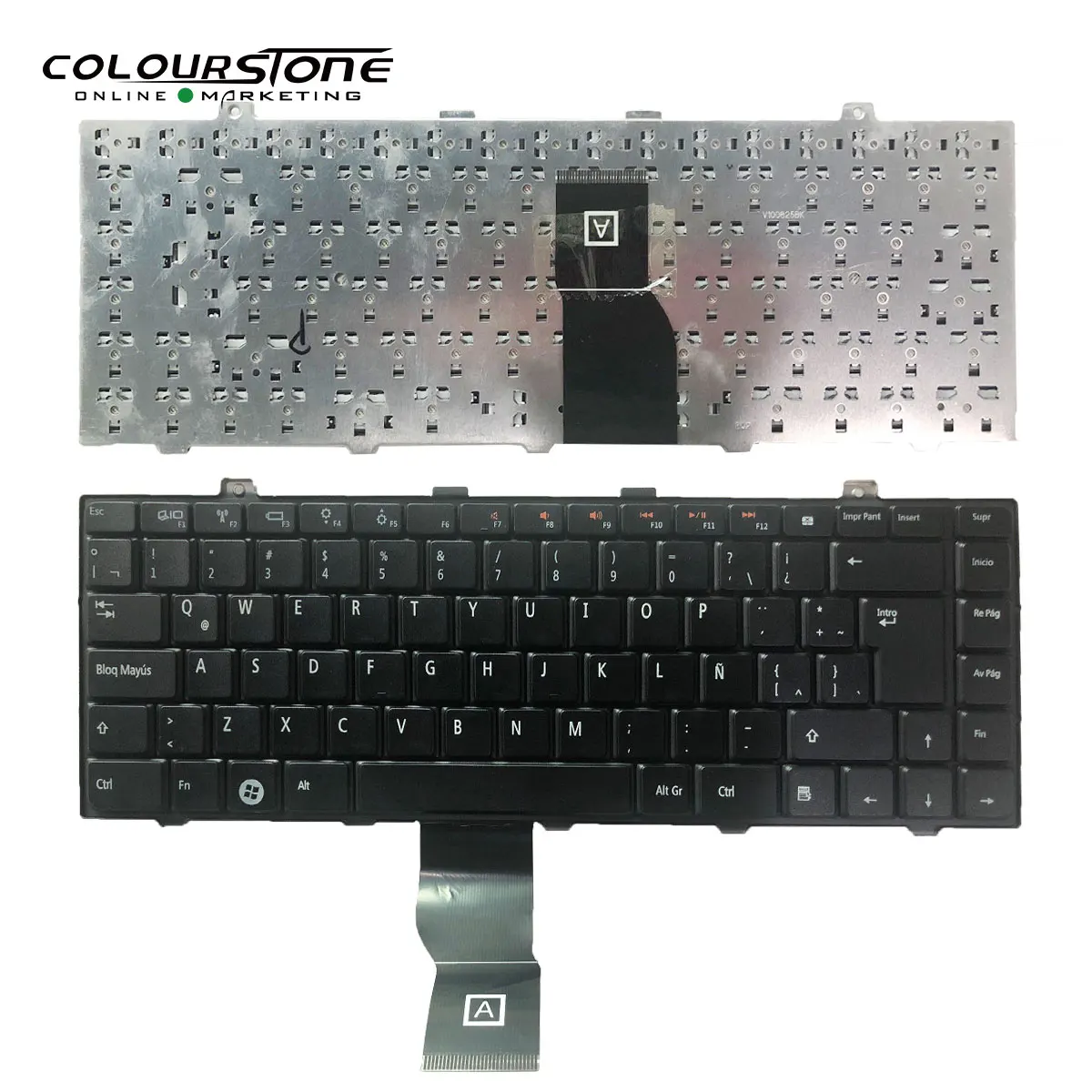 Genuine Laptop Keyboard For Dell Studio 14 L401X L501X P03G 1450 1457 1458 1569 LATIN  Notebook Black Keyboard Layout