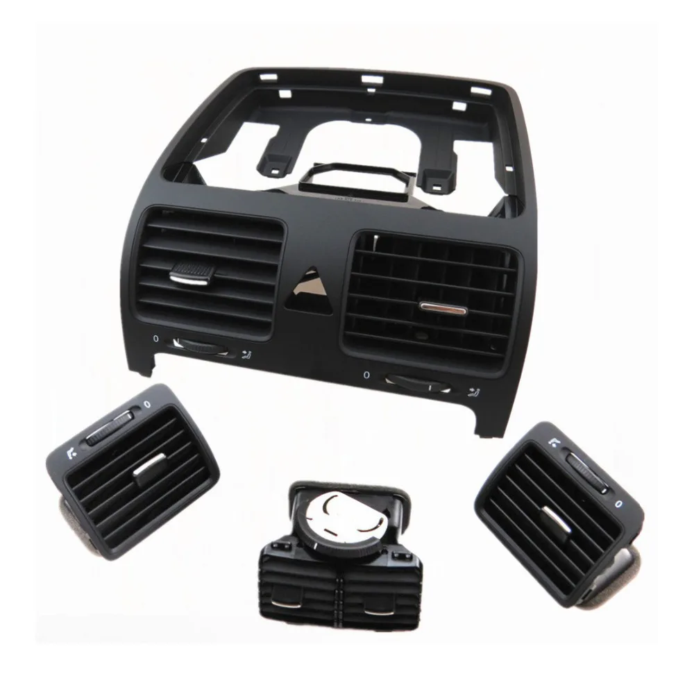 QTY4 VW Air Outlet Vent Set For VW Golf Jetta MK5 MKV 1KD819728 1K0819703/04 1KD819203 Car Air Exchange Outlet