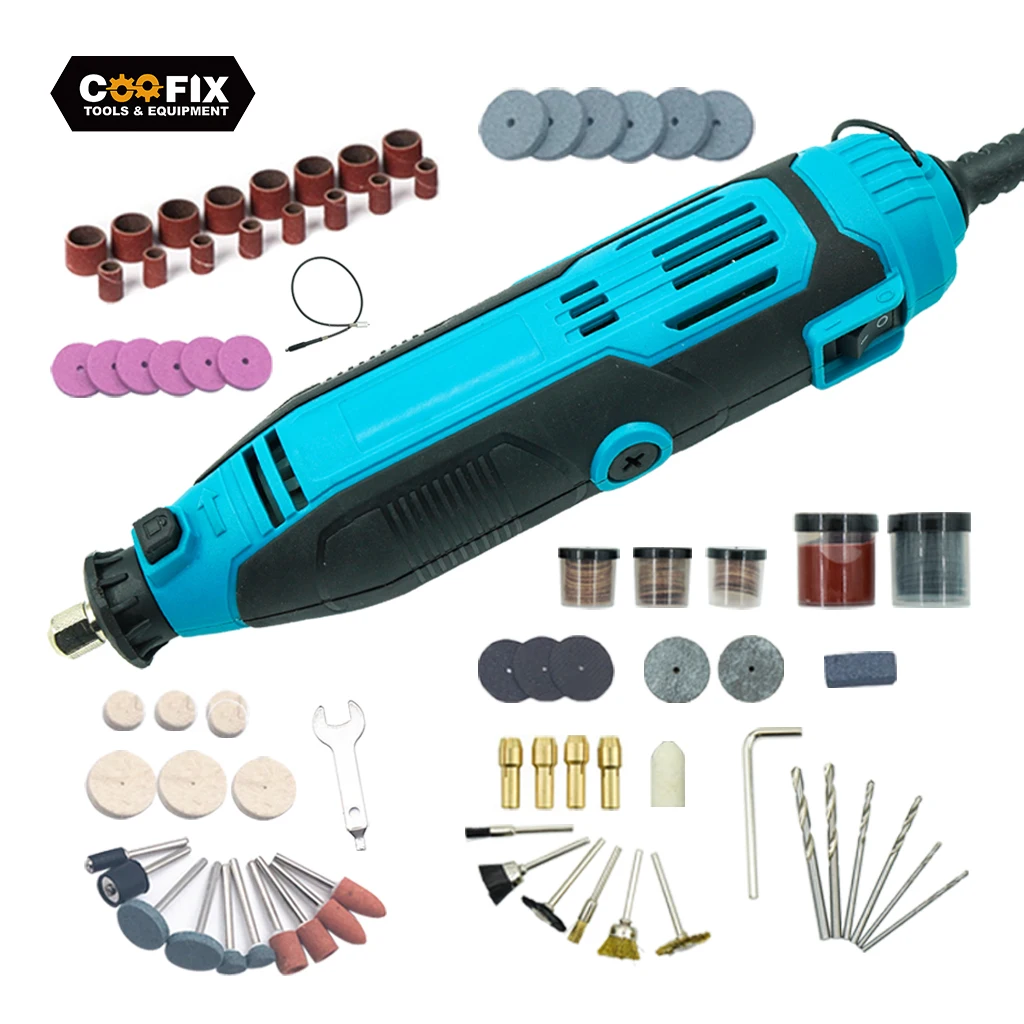COOFIX-grabador eléctrico Dremel, amoladora rotativa con accesorios de molienda, Mini bolígrafo de grabado multifunción, herramientas de molienda