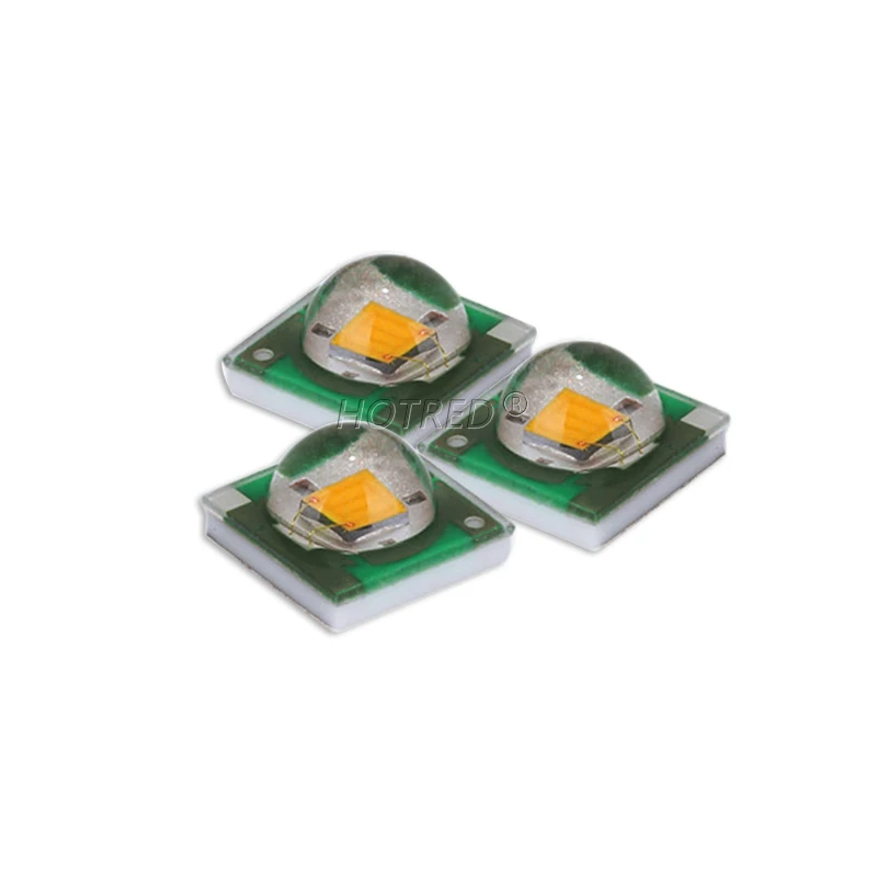 10pcs LED Chip 3W 3535 XPE Warm Cool White Red Blue Green Yellow UVA IR Full Spectrum 660nm 440nm COB Grow Lamp For Flashlight