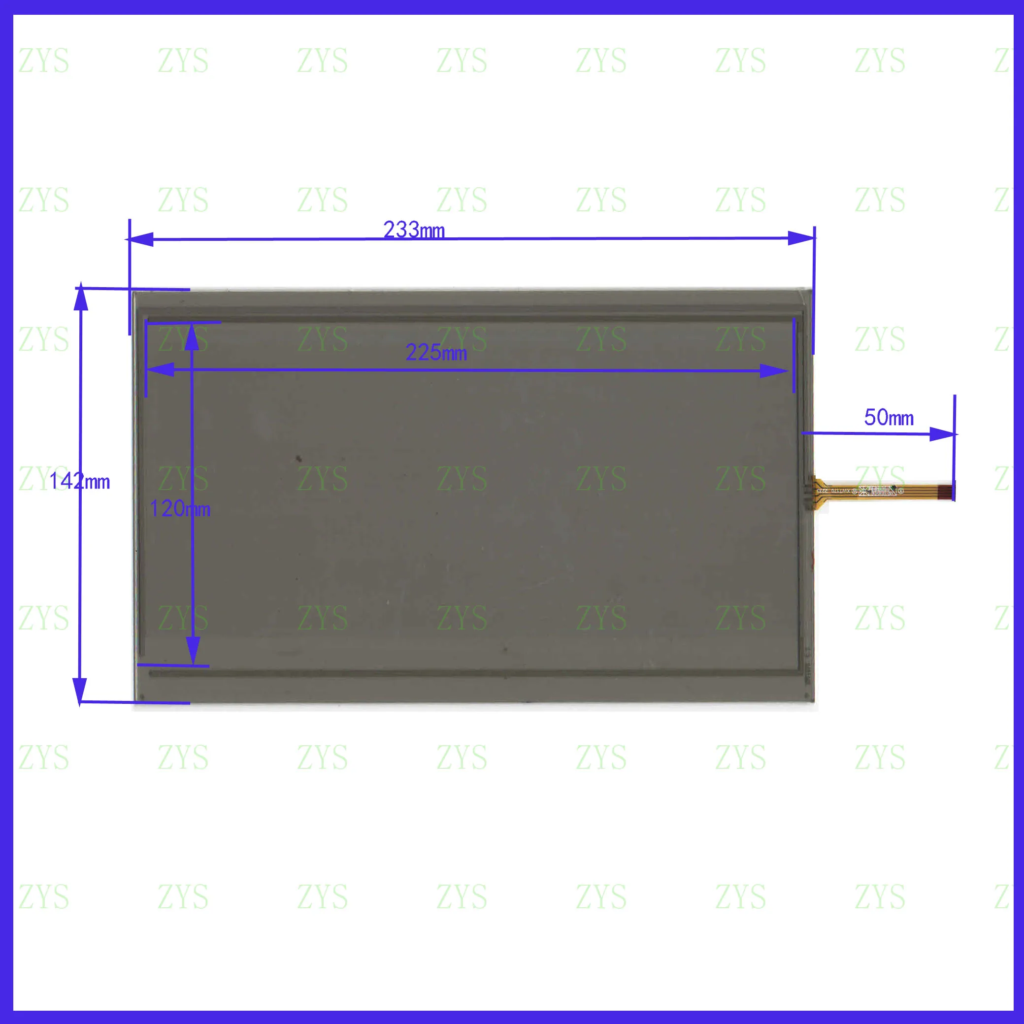 

ZhiYuSun 233*142 for GPS XWT 1070 Touch Screen XWT1070 233mm*142mm 10.1inch glass for industry applications