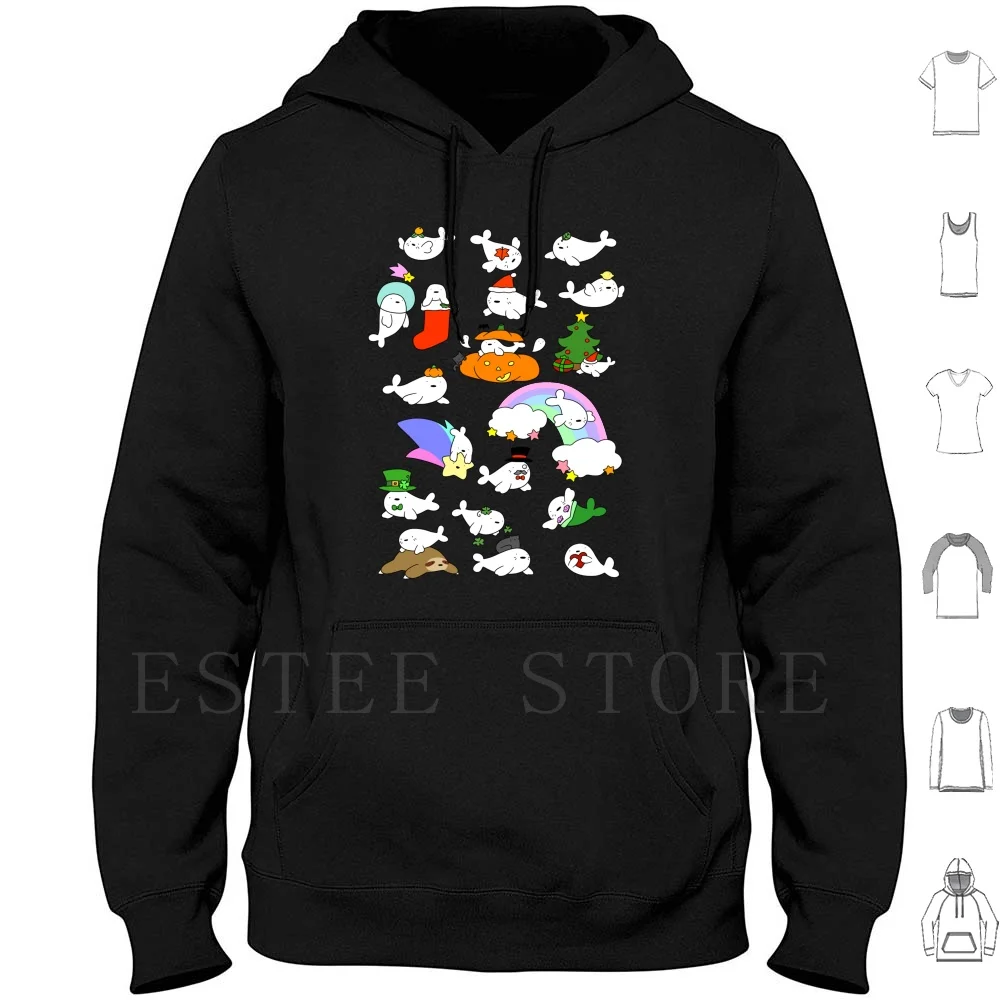 Harp Seal Hoodies Long Sleeve Baby Harp Seal Baby Harp Seas Harp Seal Harp Seals Seal Seals Animals Leaf Lemon Fruit