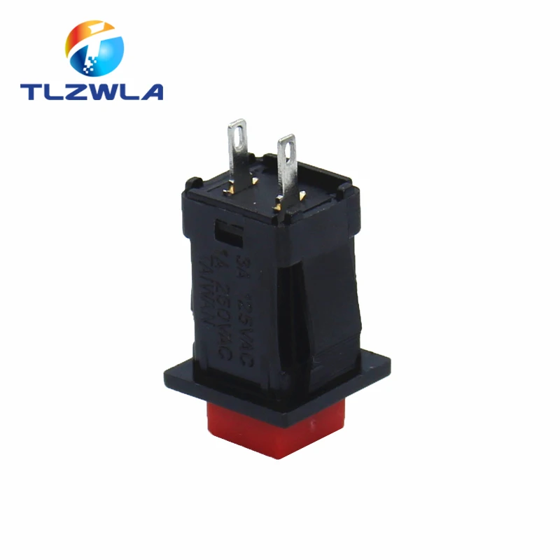 10PCS DS-429 NO Reset Switch Square Momentary Switch NC DS-431 3A/125VAC Self-locking Push Button Switch