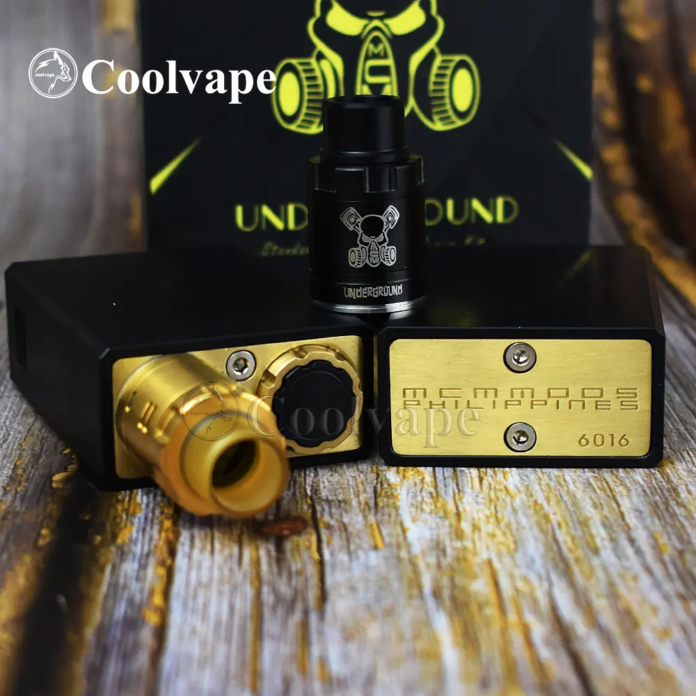 Coolvape serie sotterranea Box Mod Kit vaporizzatore scatola meccanica Mod fit 2*18650 batteria vs 528 Custom goon driptech-ds kit