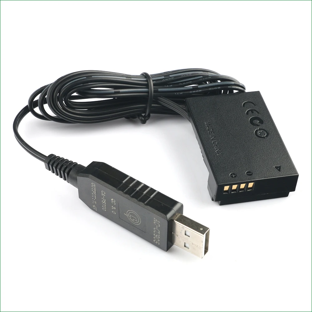 QC3.0 USB LP E12 LPE12 Giả Pin ACK-E15 DR-E15 DC Khớp Nối Cho Canon EOS 100D Nổi Dậy SL1 Kiss X7 powerShot SX70 HS
