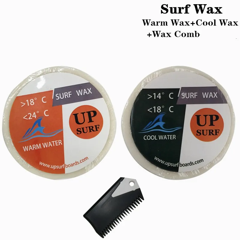 Natural Wax Surf Wax Comb, Warm, Tropical, Cool Water, Beach Accessories, Surf Board, Surfboard Wax, 2Pcs