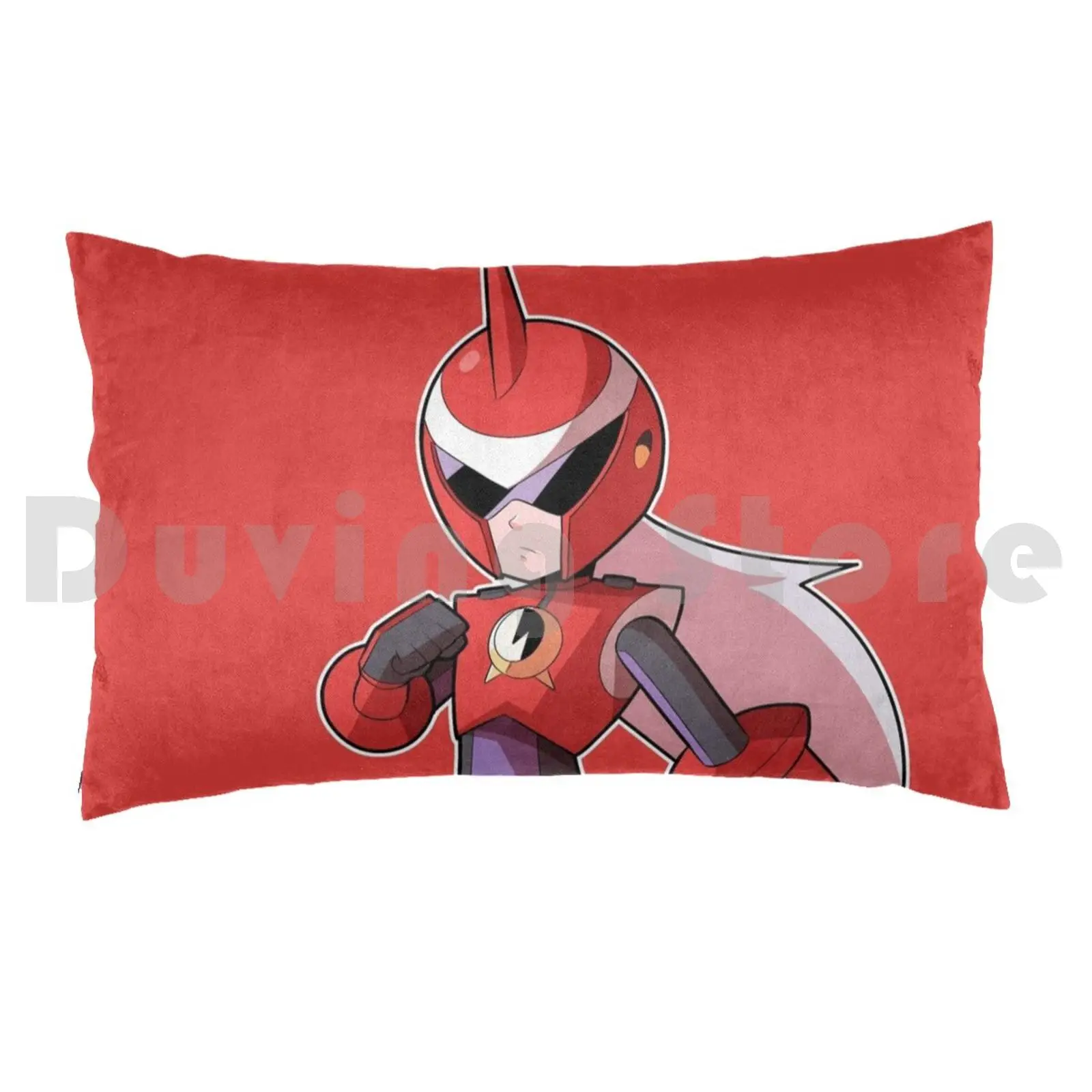 Mini Protoman ExePillow case Megaman Protoman Blues Mmbn Kawaii Video Games Game Art Battle Kids