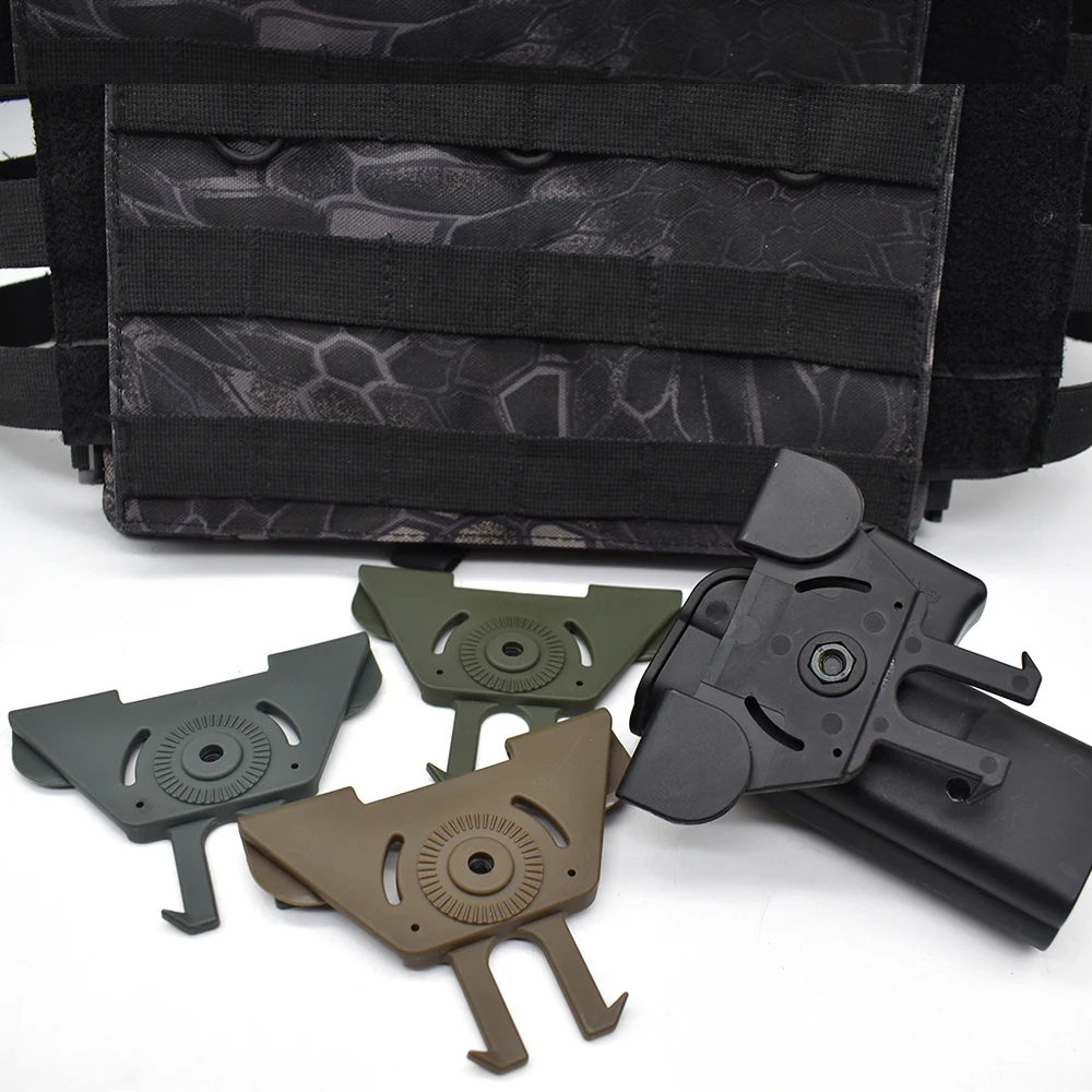 Molle Attachment Plate for Holster and Magazine Pouch, Molle Holster Adapter Platform MountHunting Accessories