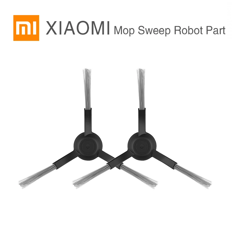 XIAOMI Mi-Aspirateur Robot Mop P/STYTJ02YM, Pièce de Rechange Originale, Brosse Latérale Noire et Blanche