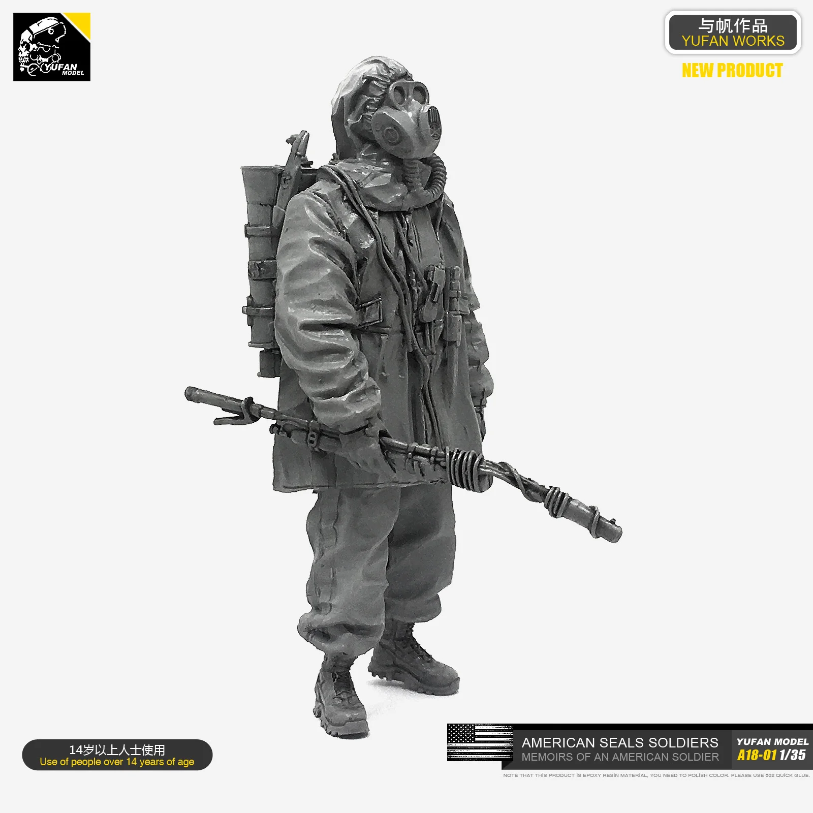 1/35เรซินชุดทหารชุด (US Army Doomsday Brigade)-ประกอบ A18-01