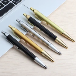 1/10/PCS Ball Pen Press Style Commercial Metal Ballpoint Pens For School Office Core Automatic Ballpoint Pen Ink Black Blue